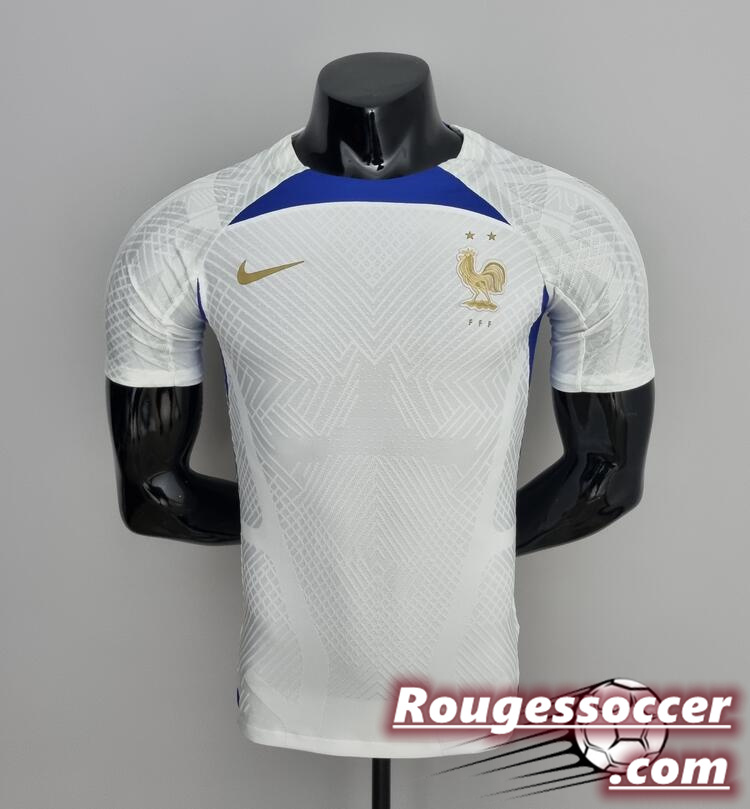 France White Training Kit Shirt 2022/23 Player Version